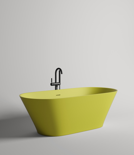 Ванна из литьевго мрамора Salini MONA 102911G 180х80 отдельностоящая овальная - фото 5